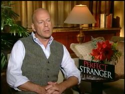 Bruce Willis talks about film, 'Perfect Stranger' News Clip