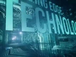 Circuit Board Tunnel (golden ratio, with text) - Loop Stock Footage