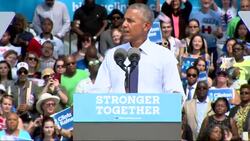 Obama Stumps for Clinton in Pa. Battleground News Clip