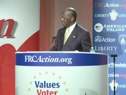 Presidential Candidate Herman Cain Stock Footage