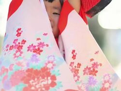 MS Young girl eating chocolate / Setagaya, Tokyo, Japan  Stock Footage