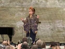 Paloma Faith performs Redemption Song Stock Footage