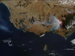 STILL Satellite image shows extent of wildfire devastation Instructional Video