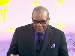 Quincy Jones at the The Alfred Mann Foundation's Annual Black-Tie Gala at Santa Monica CA. (Footage by WireImage Video/Getty Images Entertainment Video) Stock Footage