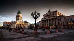 Gendarmenmarkt in Berlin, Germany Stock Footage