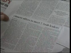 Vox pop reax to Olmert's offer of talks with Lebanon News Clip