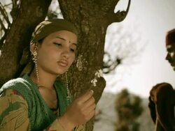People of Himachal Pradesh: Beautiful young woman in nature Stock Footage
