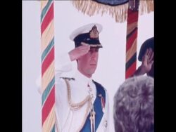 SYND 18 3 77 PRINCE CHARLES ARRIVES IN GHANA ON OFFICIAL VISIT Instructional Video