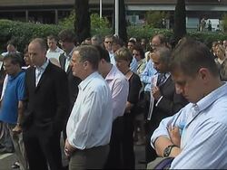 BBC vigil for kidnapped Gaza journalist Alan Johnston News Clip