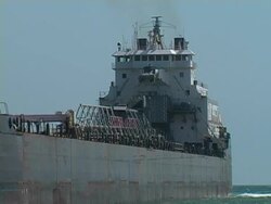 Tanker - port side Stock Footage