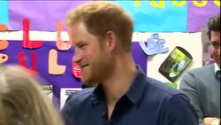 Prince Harry Visits the Russell Youth Centre News Clip