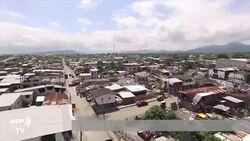 VOICED : Exclusivo: Imagenes aereas de los danos en Pedernales Ecuador News Clip