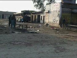 Bombing at funeral for Shiite leader kills 28; scene, witness, hospital News Clip