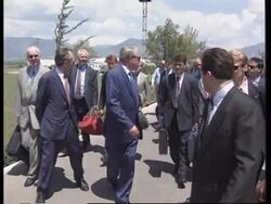Albania - Vranitzky arrives News Clip