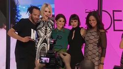 EVENT CAPSULE CLEAN - Hearst Launches HearstLive, A Multimedia News Installation At 57th Street & 8th Avenue In NYC Stock Footage