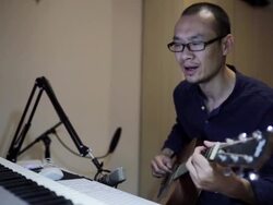 Playing the guitar Stock Footage