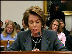 House Speaker Nancy Pelosi gave opening remarks on the challenge of global warming at a hearing of the Science and Technology Committee Thursday. News Clip