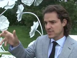 INTERVIEW: Michael Kalish on his new creation and working with Perrier-Jouet at Perrier-Jouet Unveils And Celebrates Michael Kalish Belle Epoque Sculpture Stock Footage