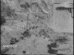 Construction Of Shipshaw Dam In Quebec News Clip