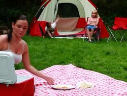 Camping Pic Nic Stock Footage