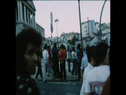 SYND 3 9 76 SQUATTERS DEMONSTRATE News Clip