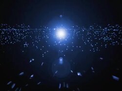 Bang 01 Shockwave Centred Blue Stock Footage