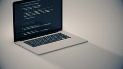 Laptop Coding Stock Footage