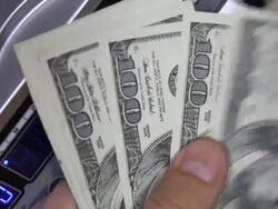 Counting money Stock Footage