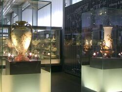 MS Shot of ceramics museum Villeroy und Boch / Mettlach, Saarland, Germany Stock Footage