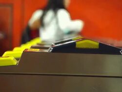 HD:People entrance of subway station.(Time lapse) Stock Footage