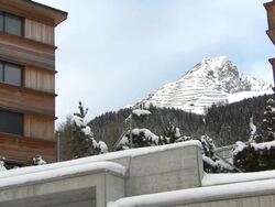 Snowy Street Scenes in Davos, Switzerland News Clip