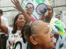 Presidential Elections In Brazil 2014, Marina da Silva Campaign. Stock Footage