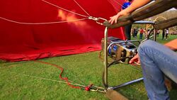 Hot Air Balloon Inflation Stock Footage