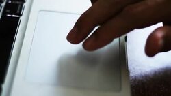 Working on Laptop Stock Footage