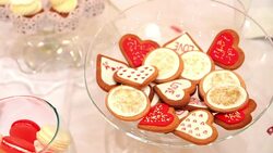 Valentines Day cookies Stock Footage