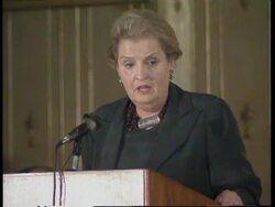 PAKISTAN: MADELEINE ALBRIGHT MEETS FOREIGN MINISTER GOHAR AYUB News Clip