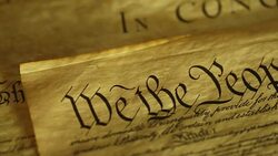 US Constitution - We The People Stock Footage
