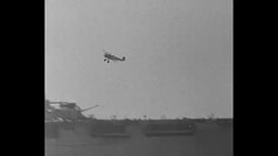 Warplanes landing on USS Lexington during simulated sea attack off coast of Virginia News Clip