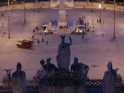 Piazza del Popolo, Rome, Italy Stock Footage