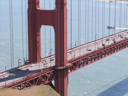 Golden Gate Bridge (NTSC) Stock Footage