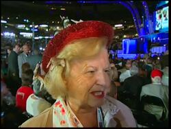 People in and around Democratic convention News Clip
