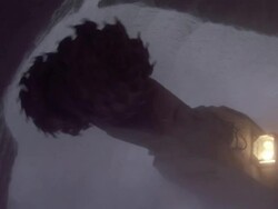 MS Machine grinding away at wall of salt mine creating dense cloud of salt dust / Sicily, Italy Stock Footage