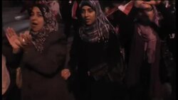 Citizens from outside capital rejoice after Mubarak resigns News Clip