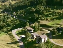 WS AERIAL View of Molare, cari and cari di Dentro / Molare, Ticino, Switzerland Stock Footage