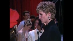 Princess Diana meets ballet dancers at Royalty Theatre London News Clip