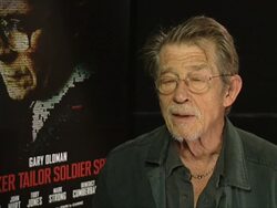 INTERVIEW: John Hurt on the detail of the set at the Tinker, Tailor, Soldier, Spy Interview: Venice Film Festival 2011 at Venice . (Footage by WireImage Video/Getty Images Entertainment Video) Stock Footage