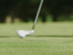 Missing a put Stock Footage