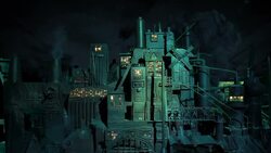 steampunk city Stock Footage