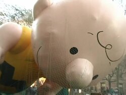 'Inflation Eve' Macy's 79th Annual Thanksgiving Day Parade Preparations Stock Footage