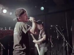 Hard Core Rock band on stage. Stock Footage